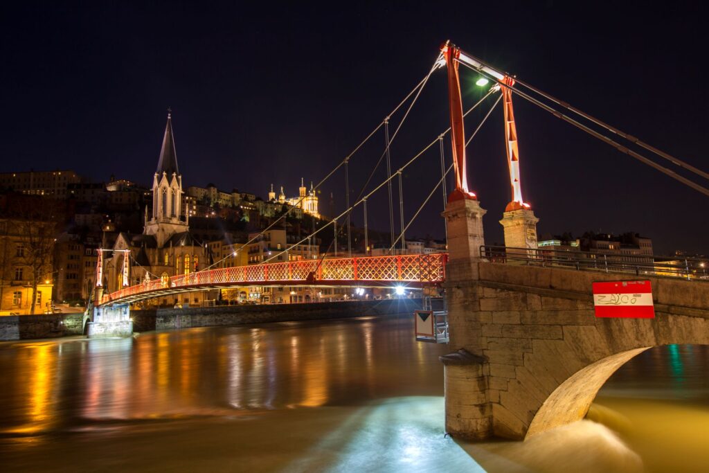 La passerelle Paul Couturier à Lyon